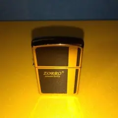 新品zippo型オイルライターZORROオイルライター金メッキブラック