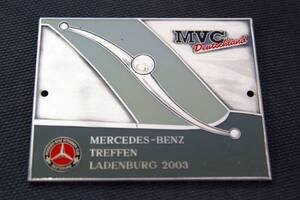 ◇ Mercedes CLUB MVCエンブレム Badge benz LADENBURG2003 ocitye メルセデスベンツ w136 w15 クラシックカー ヴィンテージカー 旧車 Ltd1