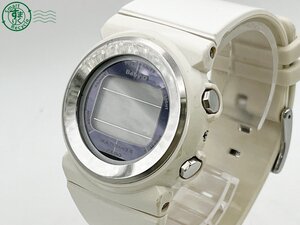 BA0601381　△ CASIO カシオ Baby-G ベビージー BGD-1020 デジタル 電波ソーラー ホワイト ラウンド デジタル 腕時計 現状品