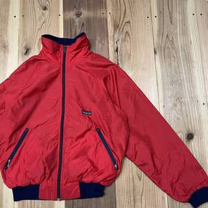 80s patagonia パタゴニア シェルドシンチラ ナイロンジャケット ジップアップ ヴィンテージ 三角タグ レッド サイズM 玉mc2614