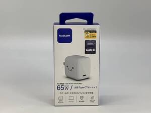 ★ELECOM　エレコム　AC充電器　USB Power Delivery対応　65W　USB Type-C ポート×1　MPA-ACCP8565WF　しろちゃん　未開封品　88