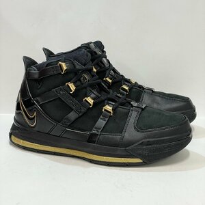 27.5cm NIKE ZOOM LEBRON 3 QS AO2434-001 ナイキ ズーム レブロン 3 QS ブラック ゴールド メンズ スニーカー FZ H106463