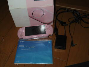 PSP本体（PSP-3000ZP/ブロッサム・ピンク） PSP　箱説明書付き一式