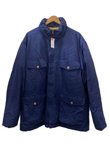 EDDIE BAUER◆80s～/黒タグ後期/GLACIER PARKA/GOOSEDOWN/XL/ポリエステル/NVY