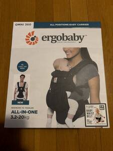 中古良品 エルゴベビー (Ergobaby) 抱っこひも 前向き抱き ベビーキャリア OMNI360 オムニ360 クールエア/ブラック