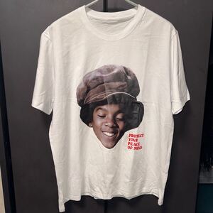 マイケルジャクソン ジャクソン5 Tシャツ XL バンドT タグ無し 70s ホワイト Michael Jackson