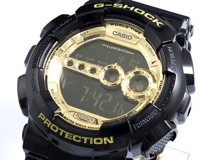 カシオ CASIO Gショック G-SHOCK ブラック＆ゴールド メンズ 腕時計 GD-100GB-1 ブラック