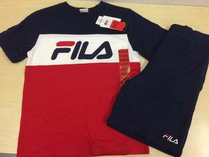 【中古 未使用品】：FILA フィラ 半袖セットアップ Mサイズ 子供用 (20240612)②