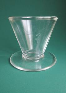 *　セフティー　SAFETY　メジャーカップ　計量カップ　円錐　容量約300cc　ガラス　調理器具　計量器具　水耕栽培　花瓶