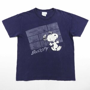 スヌーピー 半袖Tシャツ ネイビー Size M #19198 送料360円 オールド アメカジ カジュアル Tee