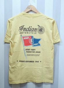 2-9130A/INDIAN MOTORCYCLE ARMY NAVY 半袖Tシャツ インディアンモーターサイクル 送料200円