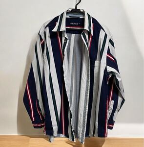 NAUTICA ノーティカ 長袖 シャツ 綿100% サイズＬ　保管品