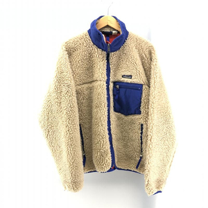 【中古】Patagonia USA製 クラシックレトロカーディガン サイズM ナチュラル 2001年製 パタゴニア[240024452885]