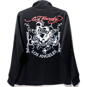 特価/未使用【サイズ=M】Ed Hardy/エドハーディ/メンズ/トラックトップ/ジャージ/ジャケット/胸囲=88～96cm/black