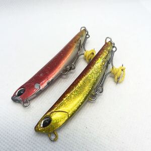 ★送料無料★② DUO ビーチウォーカー フリッパー 40 2個セット アカキン 40g Flipper サーフ ヒラメ シーバス 堀田　デュオ　2本