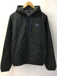 ◆国内正規 Patagonia パタゴニア 2016年製 美品 Diamond Quilt Bomber Hoody 27610　キルティング 中綿 フーディー ジャケット 黒 サイズS