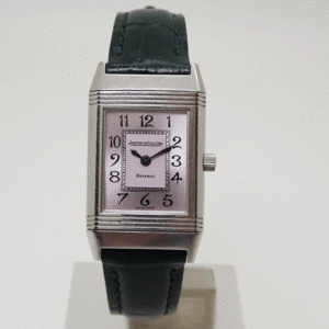 JAEGER LE COULTRE ジャガー・ルクルト レベルソ レディ クォーツ 260.8.08 電池交換済み 中古 皮バンド・尾錠社外品 送料無料！！