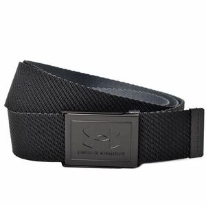 ★アンダーアーマー UNDER ARMOUR 新品 メンズ リバーシブル ウェビング ベルト BELT ゴルフウェア 紳士 黒 [13698190011N] 八★QWER★