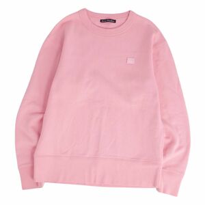 アクネストゥディオズ Acne Studios スウェット トレーナー ロングスリーブ ワッペン トップス メンズ XS ピンク cg07de-rm11f05217