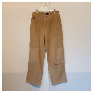 ☆ 良品 90s 00s TOMMYJEANS ワイドシルエット バギー コーデュロイパンツ アメカジ オールド メンズ30/32 ベージュ