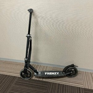 【80】☆1円～ フレンジー キックボード FRENZY 大人用キックボード 折りたたみ ブラック キックスクーター キックボード 現状品 中古品