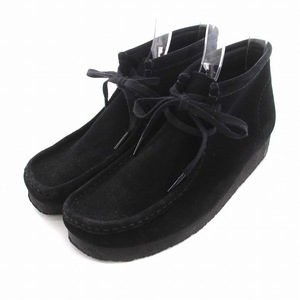 クラークス clarks Wallabee Boot ワラビーブーツ デザートブーツ スエード UK6.5 25cm 黒 ブラック 11826 /YM メンズ