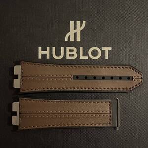 美品☆HUBLOT ワンクリック 45mm 44mm ウニコ用 ブラウン ラバー ウブロ ベルト フェラーリ 定価77,000 茶 スケドーニ UNICO ストラップ