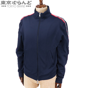 101738333 モンクレール MONCLER トラックジャケット D10918420100 ネイビー ナイロン コットン ロゴ テープ L ジャージ メンズ