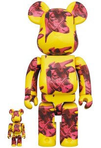 BE＠RBRICK◆ベアブリック【アンディ・ウォーホル・キョウト ANDY WARHOL KYOTO 展 限定 Cow Wallpaper 100％ & 400％】箱入り◆美品 ①