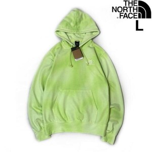 1円～!売切!【正規新品】THE NORTH FACE◆DYE RECYCLED PULLOVER HOODIE パーカー US限定 後染め 裏起毛 登山(L)緑 タイダイ柄 181130-10