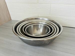 S53★ステンレス ボウル★調理器具 厨房用品 業務用 店舗用 飲食店 5点セット