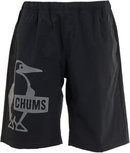 ★CHUMS/チャムス★新品　S　Artl Strc BB Shorts　ブラック　ナイロンストレッチショートパンツ　ビッグロゴ