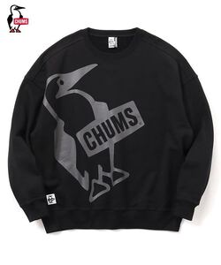 CHUMS Oversized Big Booby Crew Top Black チャムス オーバーサイズド ビッグブービー クルートップ／スウェット ブラック CH00-1400／XXL