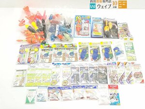 ハヤブサ 堤防用 かんたんウキ釣りセット 等 サビキ用品 計74点セット