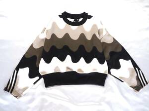 送料600円～新品●定価8250円◆adidas×MARIMEKKO◆マリメッコ◆フューチャーアイコン スリーストライプス スウェット◆XL