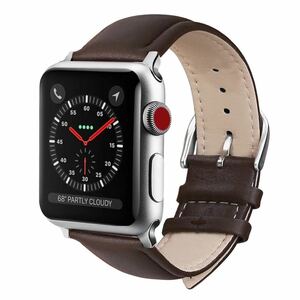 Apple Watch アップルウォッチ バンド ベルト 38 40 41 42 44 45 49 iwatchベルト レザー 交換 シリーズ1/2/3/4/5/6/7/8/9 SE Ultra 茶色