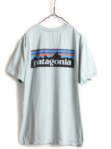 15年製 ■ パタゴニア プリント 半袖 Tシャツ メンズ M 古着 PATAGONIA アウトドア オーガニック コットン フィッツロイ p-6 ボックスロゴ