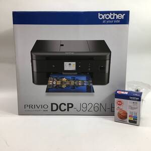 1円~ 未使用 brother/ブラザー インクジェットプリンター 複合機 PRIVIO DCP-J926N-B 純正インク付き ブラック 24l菊NS