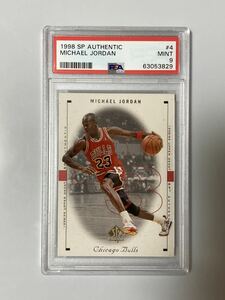 1998 Upper Deck SP Authentic MICHAEL JORDAN #4 PSA 9