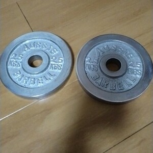 AUSSIE BARBELL 2.5KGS 2個