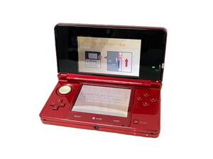 ■ニンテンドー 3DS CTR-001 CTR-S-JPN-CO 本体 レッド 赤 ゲーム機 初期化済 Nintendo 任天堂（51441TT1）