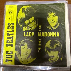 【The Beatles】Lady Madonna　ベルギー盤7インチ　PS付き