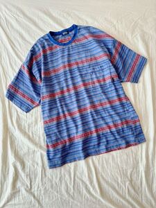 ★90s オールド クイックシルバー★ボーダーTシャツ【検】quiksilver vintage ヴィンテージ ステューシー 90年代 80年代 usa製 アメリカ製