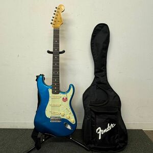 Z409-K57-222 Fender フェンダー エレキギター ストラトキャスター ブルー 青 通電/音出し確認OK ソフトケース付き 日本製