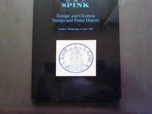 スピンク切手オークションカタログ　「ヨーロッパと外国」1997　仏横浜局デグロン君　フィンランド無目打　仏セレス　ロシア藩王国ブハラ