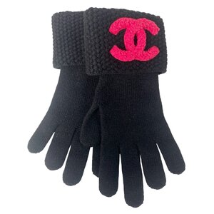 未使用 シャネル CHANEL レディース カシミヤ ココマーク 手袋 アームカバー【中古】