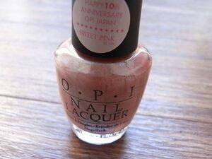 補償付き●激レア ●OPI●SR AM2 　ピンク キャラメル　●OPIジャパン10周年記念 特別プロモーション 第4弾 ●スウィートby opi