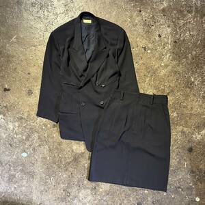 Yohji Yamamoto FEMME 1980s THE GINZA STORY ジップデザインエステルセットアップ ヨウジヤマモトファム ザギンザストーリー 80s 