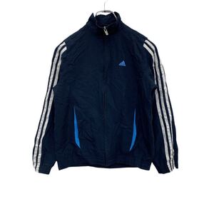 adidas トラックジャケット キッズ S ネイビー アディダス ジャージ スポーツ トラックトップ フルジップ 古着卸 アメリカ仕入 t2112-4244