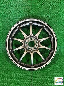 【E-Parts】【2073】1本 ホイール RAYS ENG レイズ 17インチ 7.5J 56mm IS+50 5穴 PCD100(ボルクレーシング）